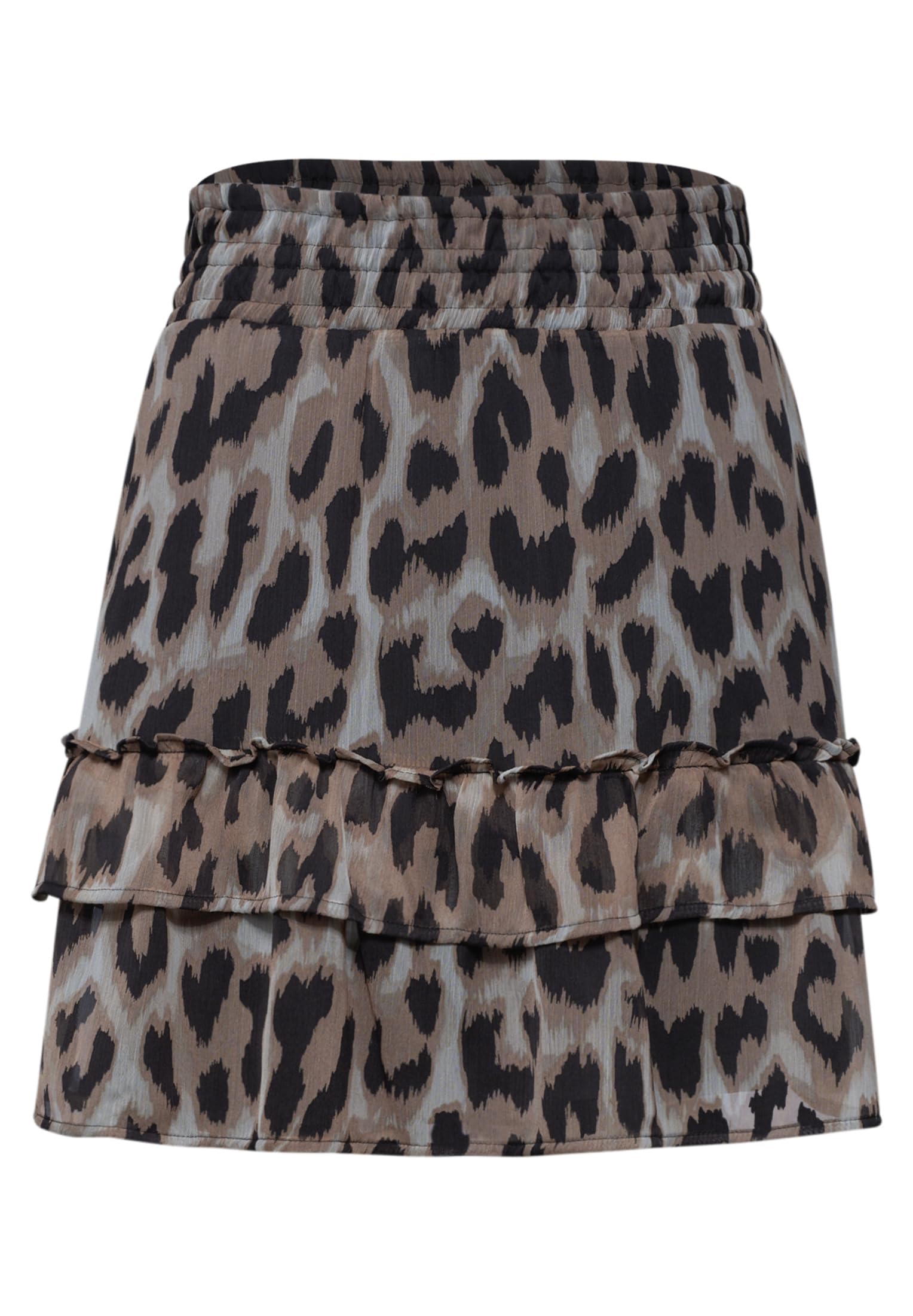 Knielanger Rock aus Chiffon mit Print