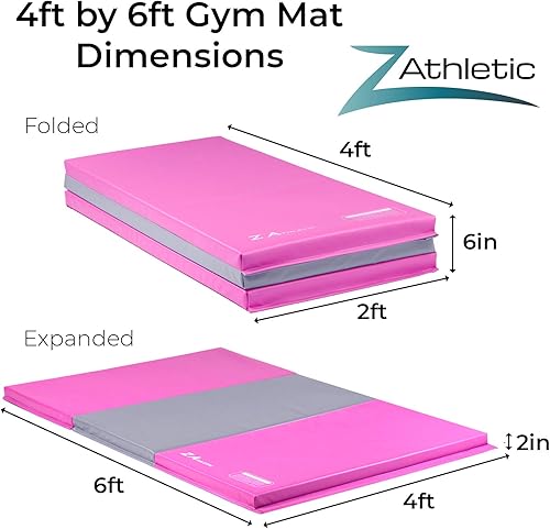 Miniatura 6 de Z Athletic Folding Mat for Gymnastics and Tumbling,