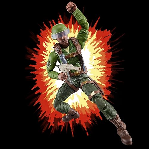 Miniatura 8 de G.I. Joe Classified Series Retro Cardback G.I. Joe Trooper, figura de acción coleccionable de 6 pulgadas con 14 accesorios