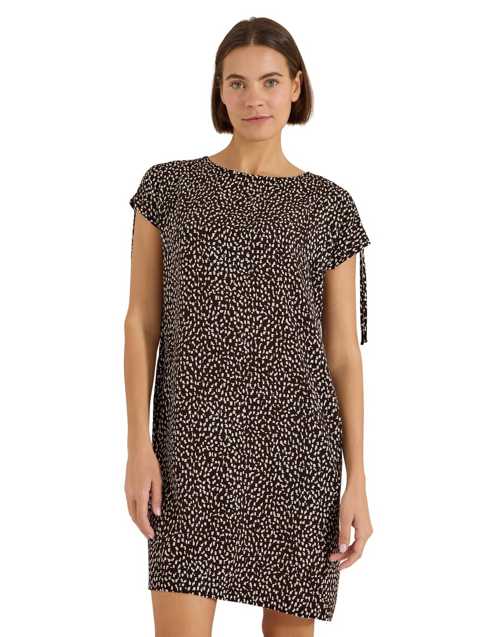 Cecil Women's 1409369 Knee-Length Dress with Cap Sleeves (Pack of 1), Brown Cacao, XL