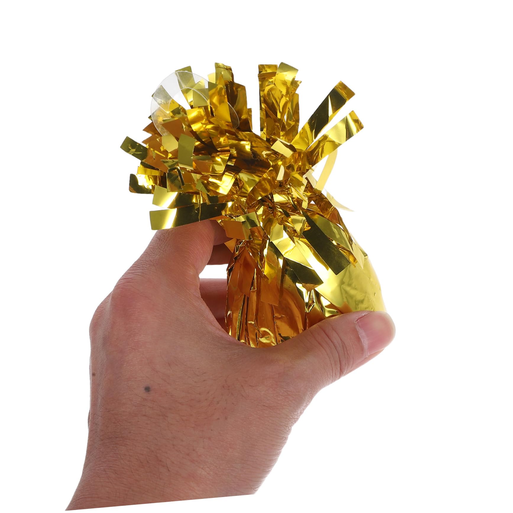Ballongewichtblock 6 Stück Gold aus PVC und Zement für Feste