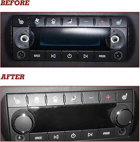 Miniatura 10 de Xotic Tech 2 Packs Car AC Dash Button Sticker Repair Kit Radio AC Control Button Decal Compatible with Chevy Silverado Suburban Tahoe Traverse or