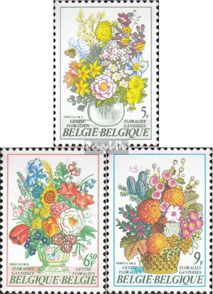 Belgium 2017-2019 (Complete.Issue.) unmounted Mint/Never hinged ** MNH 1980 Ghent Flower Show (Stamps for Collectors) Plants/Mushrooms