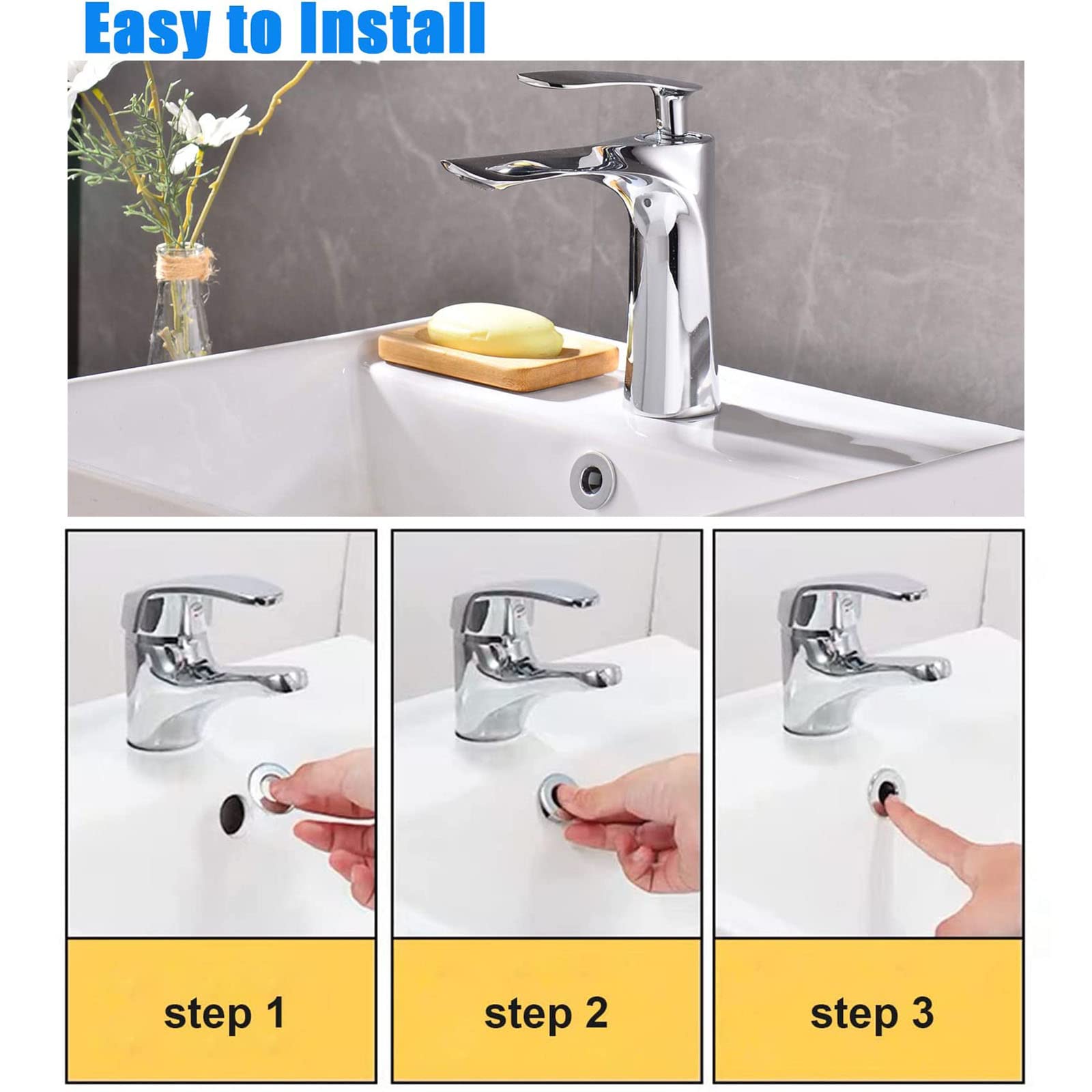 Copertura Troppopieno Per Lavello | Anello Anti-versamento | Per Cucina E Bagno | Facile Installazione - Foto 4