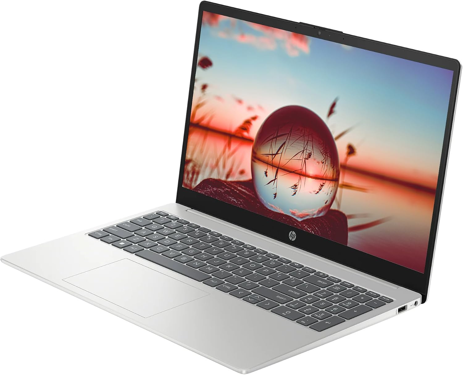HP 15.6" FHD Business Laptop Computer, Intel 10-Core i7 Processor, Windows 11 Laptop 16GB RAM 1.5TB Storage (1TB SSD+512GB Docking Set), Intel Iris Xe Graphics, NLY Earphones, Natural Silver image 3