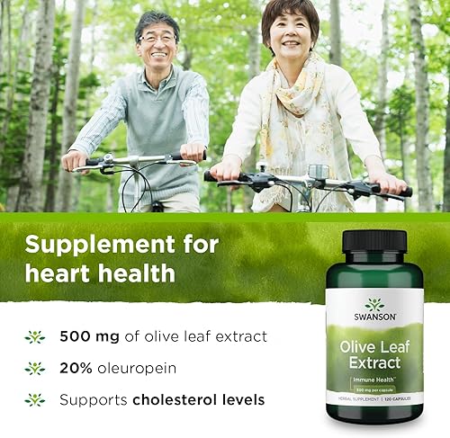 Miniatura 3 de Swanson Cápsulas de extracto de hoja de olivo con 20 oleuropeina - Proporciona apoyo inmunológico promueve la salud del sistema cardiovascular y