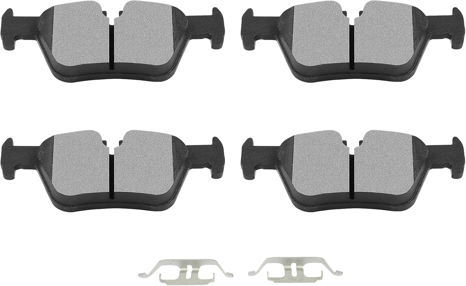 SCITOO D1613 Metallic Brake Pads Sets Rear w/Hardware Replacement For BMW 2012 2013 2014 2015 2016 2017 2018 2019 2020 2021