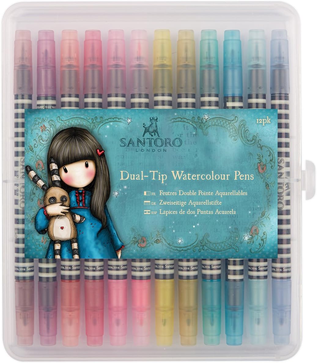 Santoro Gorjuss Dual Tip Marker Pens, Multi-Colour, One Size