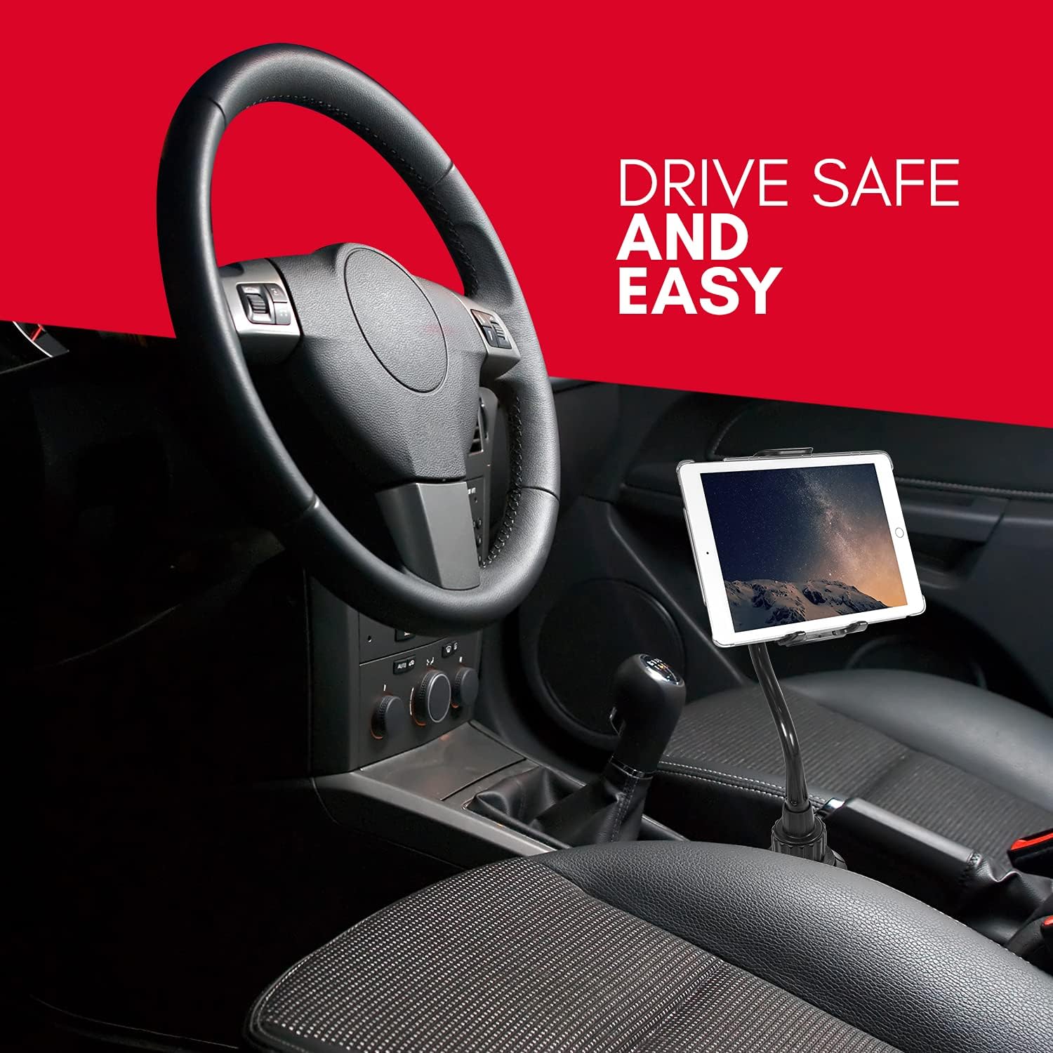 Chеареѕt 🛒 Cup Holder Tablet Mount, Macally iPad Holder for Car, Truck, or Any Vehicle - Adjustable and Flexible 12 Gooseneck iPad Car Mount - Cupholder Stand for Tablet, iPad Pro / Air / Mini, Smartphones Rеvіеw Prоduсt Cup Holder Tablet Mount, Macally iPad Holder for Car, Truck, or Any Vehicle - Adjustable and Flexible 12 Gooseneck iPad Car Mount - Cupholder Stand for Tablet, iPad Pro / Air / Mini, Smartphones