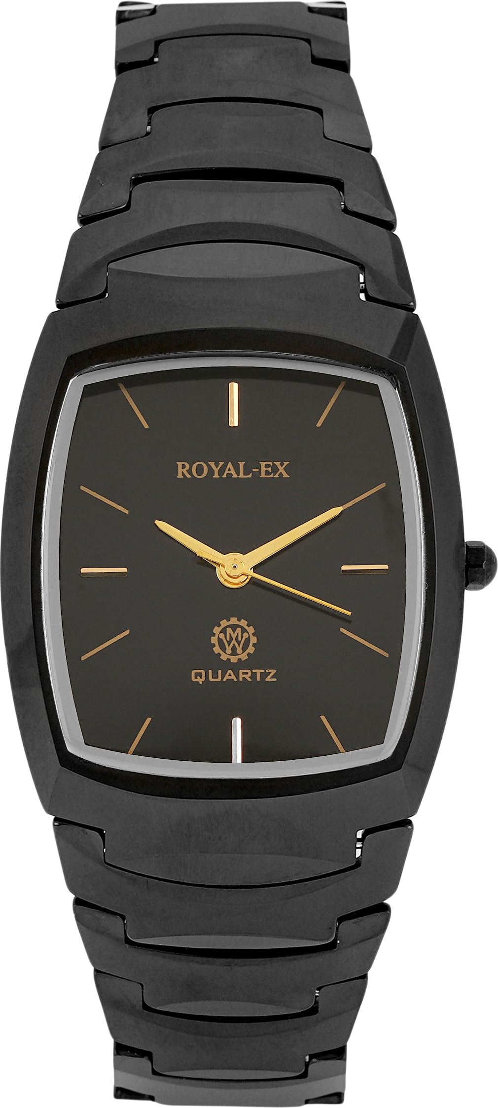 Royalex Tongsten Ceramic Watch Black Dial Tuffen Glass Black Case and Black Chain Analog Watch - for Men Watch (B0D96776Q1) Amazon Price History, Amazon Price Tracker