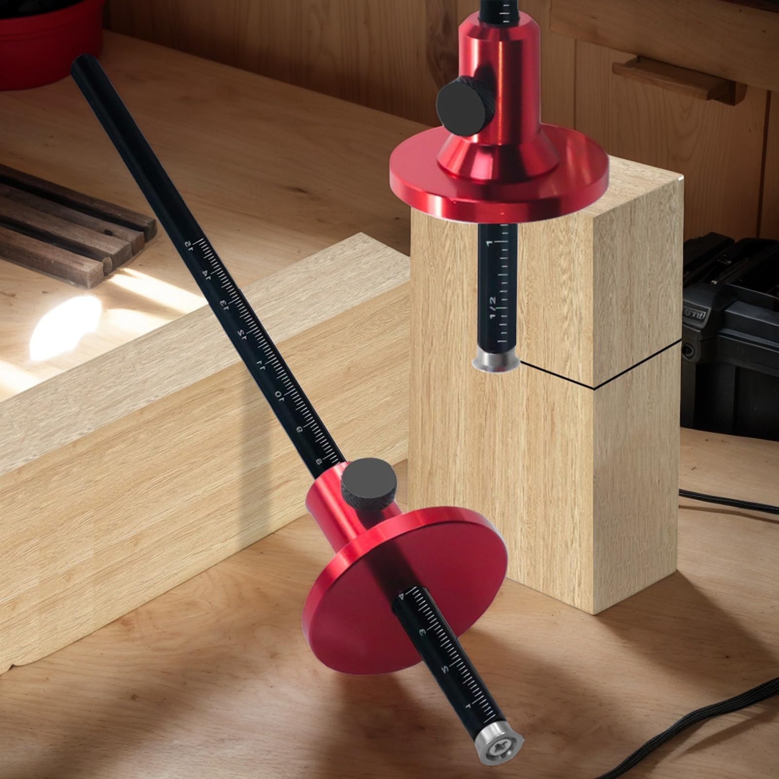Jauge De Marquage Roue En Aluminium – Outil Précis Pour Traçage Parallèle Bois Massif & Contreplaqué – Menuisier & Bricoleur