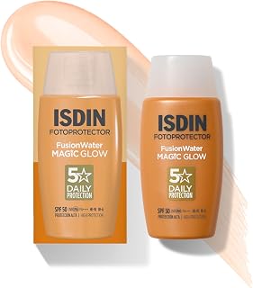 ISDIN Fusion Water MAGIC Glow SPF 50 50ML- Protector solar facial con efecto Glow