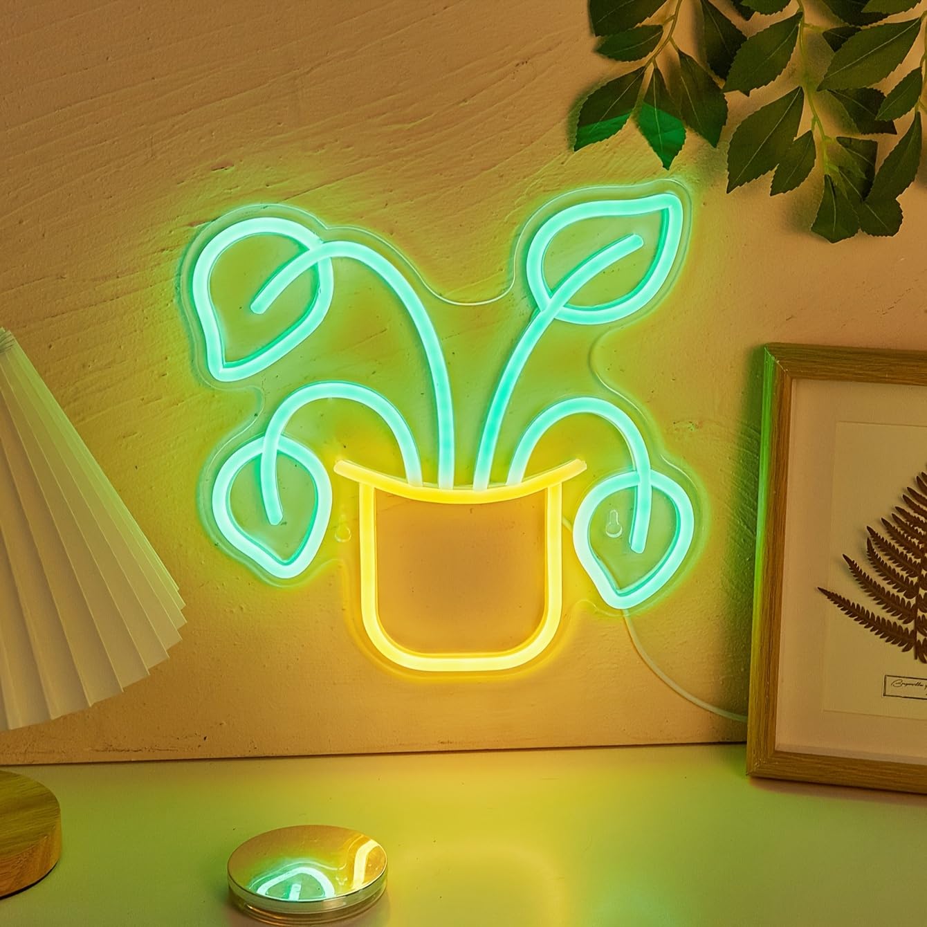LED Neon flower Cute Neon Sign, USB Powered Neon Signs Night Light, 3D Wall Art & Game room Bedroom Living Room party Decor lamp for Children Kids