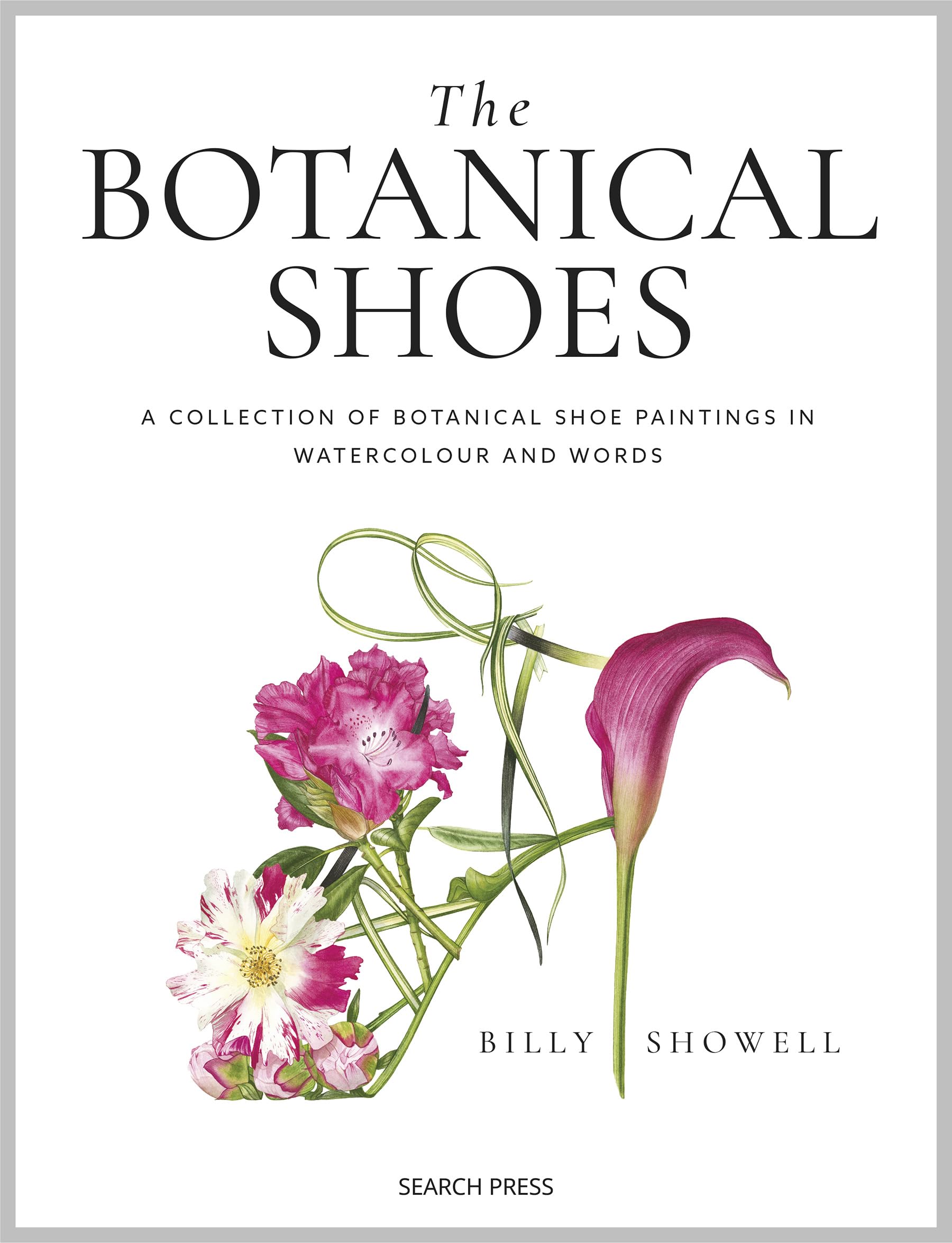 The Botanical Shoes livre d'art de luxe peintures botaniques et mots