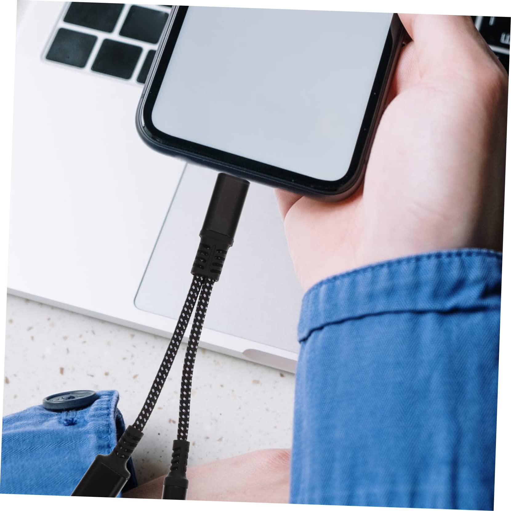 OSALADI Adattatore Jack Per Cuffie Usb C Da 4 Pezzi Tipo C A Jack Audio Da 3 5 Mm Caricabatterie Portatile Per