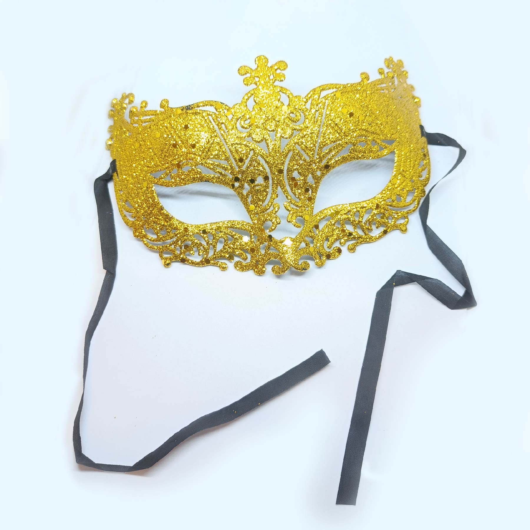 Wanna Party Masquerade Mask/Glitter Fashion Eye Mask for Women Venetian Lace Eye Masks for Carnival Prom Ball Fancy Dres