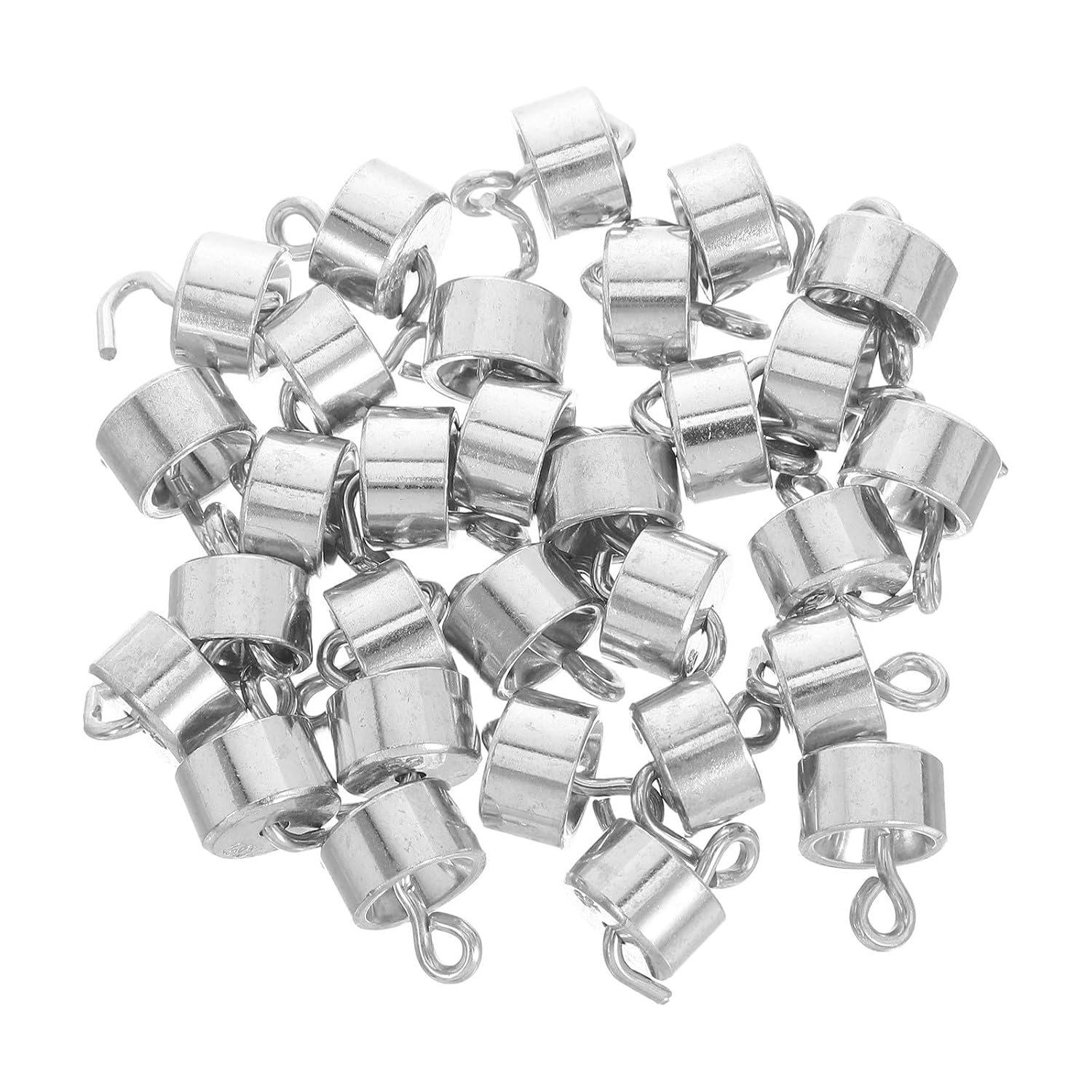 30pcs 5g Double Hooked Calibration Weights Set Metal Hanging Lab Precision Mass for Physics Experiments and Scale Calibration in School and Scientific Use