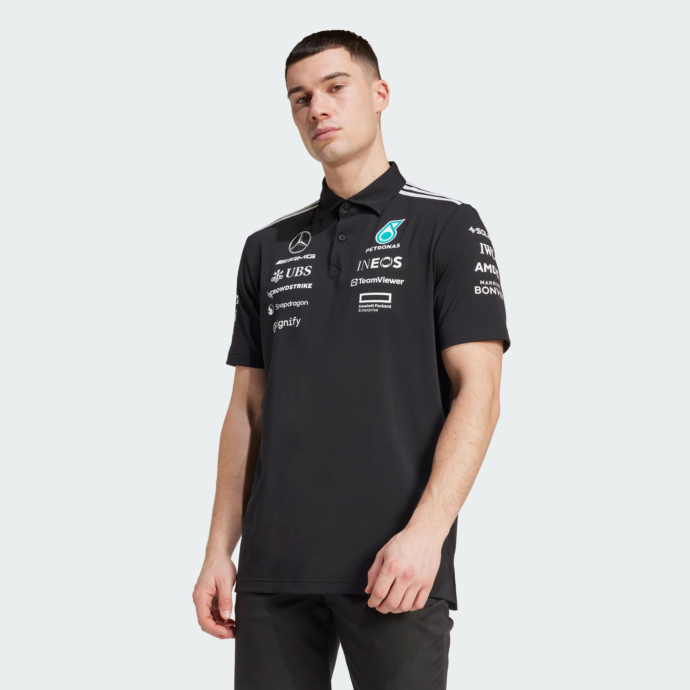 Adidas Hombre Mercedes - AMG Petronas Formula One Team Team Polo Black Men