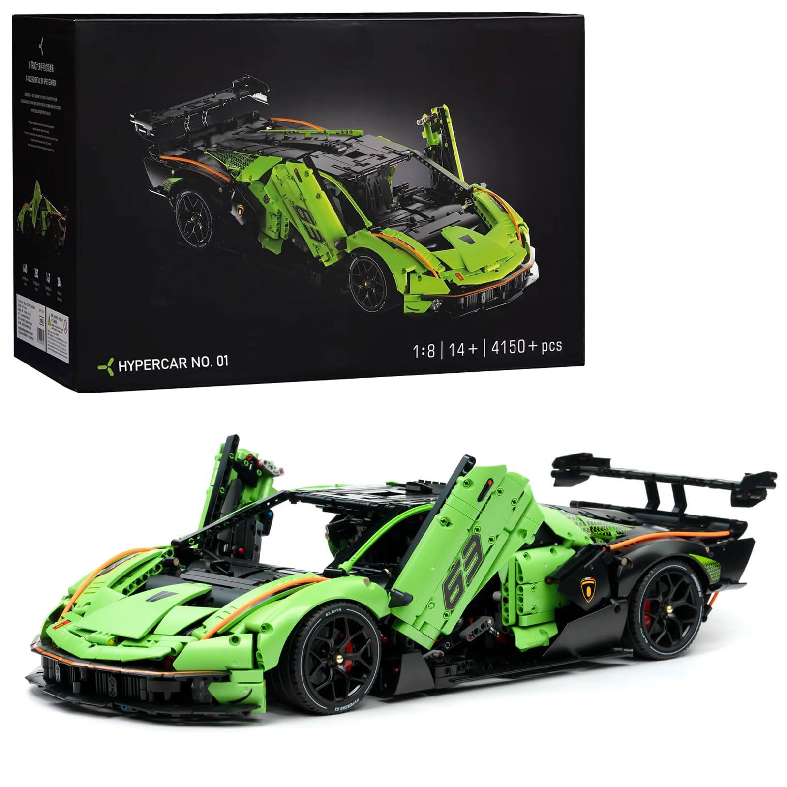 Hypercar No. 01 MOC Sports Car Building Set for Racing Fans