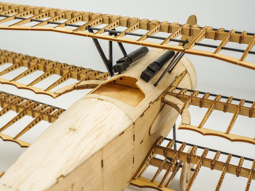Woodcraft Kit di costruzione di legno tagliato al laser Balsa Fokker DRI aeroplano Model Building Kits