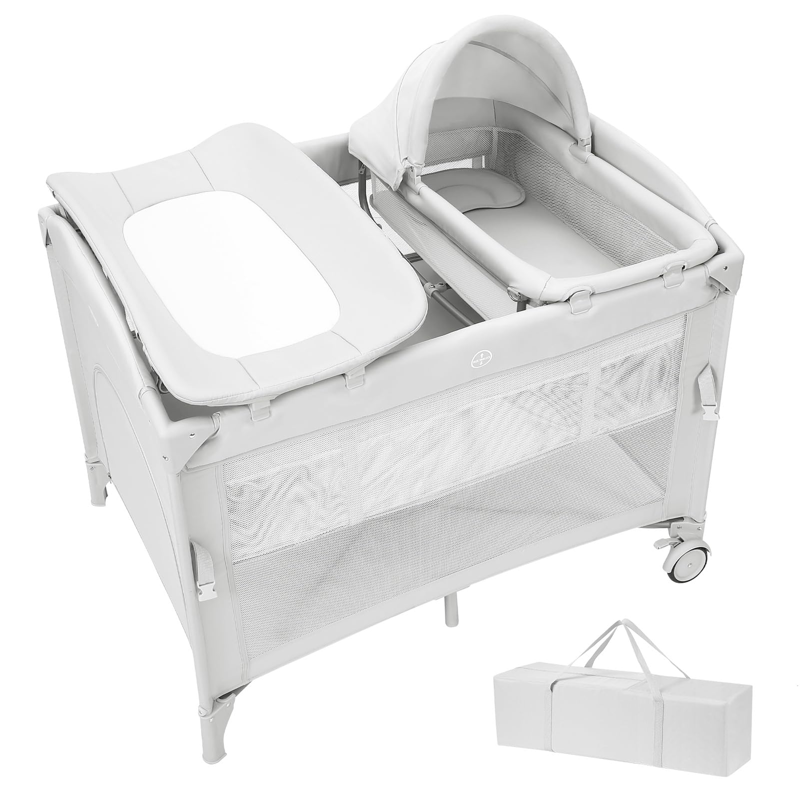 Amazon.co.jp: Thinkmax プレイヤード 折りたたみ 添い寝 揺りかご