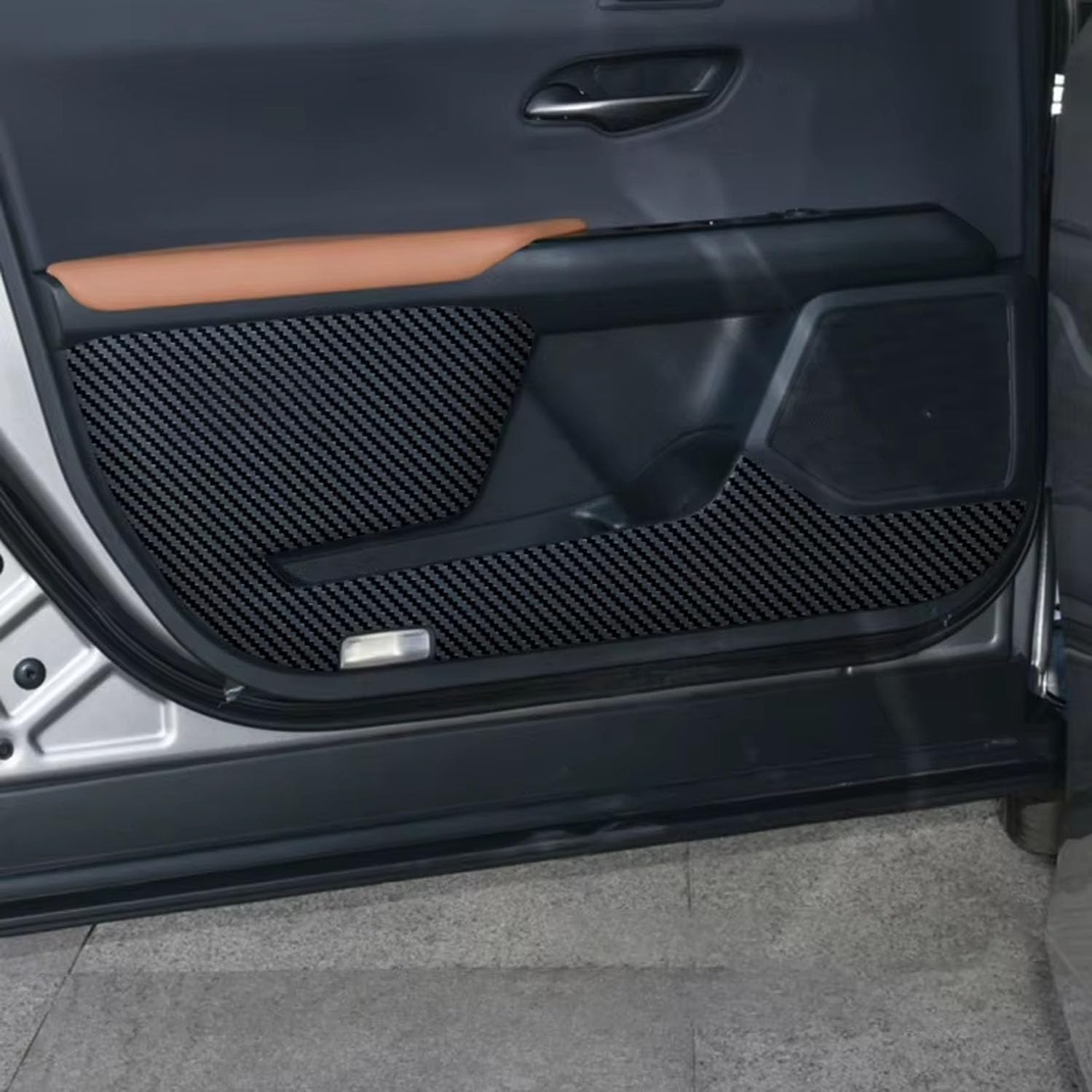 Protection de porte anti coup de pied Lexus UX fibre de carbone 2024