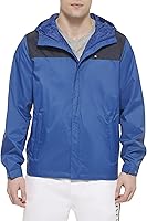 Vista 8 de Tommy Hilfiger Chaqueta impermeable con capucha, transpirable, ligera, para hombre