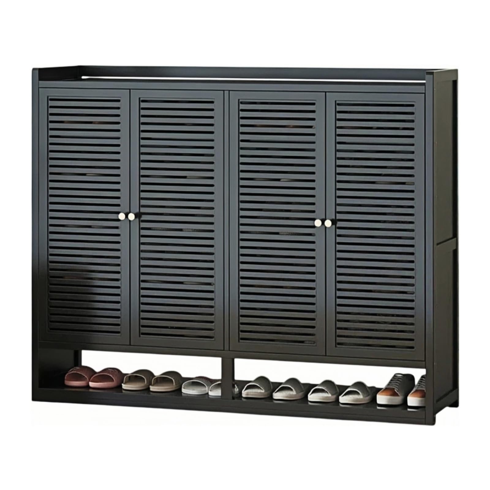 XUJUAN-0227 Shoe Cabinet Entryway Shoe Rack Entrance Corridor Hallway Indoor Cabinet Small Narrow(Large)