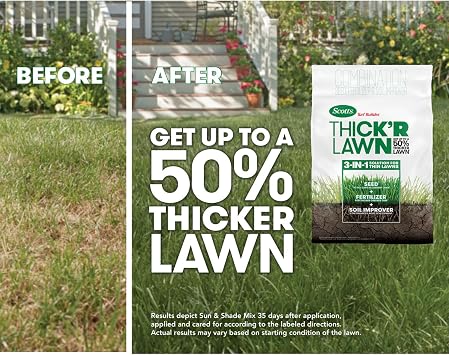 Scotts Turf Builder Thick'r Lawn Sun & Shade, 12 lbs., 12 lbs. (2-Pack)