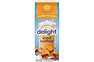 International Delight Iced Coffee, Caramel Macchiato Liquid Creamer, 64oz