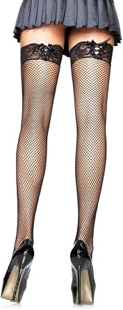 Leg Avenue Womens Lace Top Thigh High
