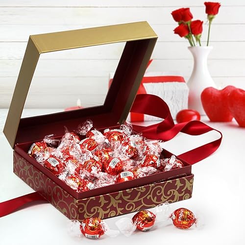 Miniatura 2 de Lindt Lindor - Caja de regalo de corazón de chocolate con leche para el día de San Valentín, regalo especial de San Valentín, trufas gourmet de