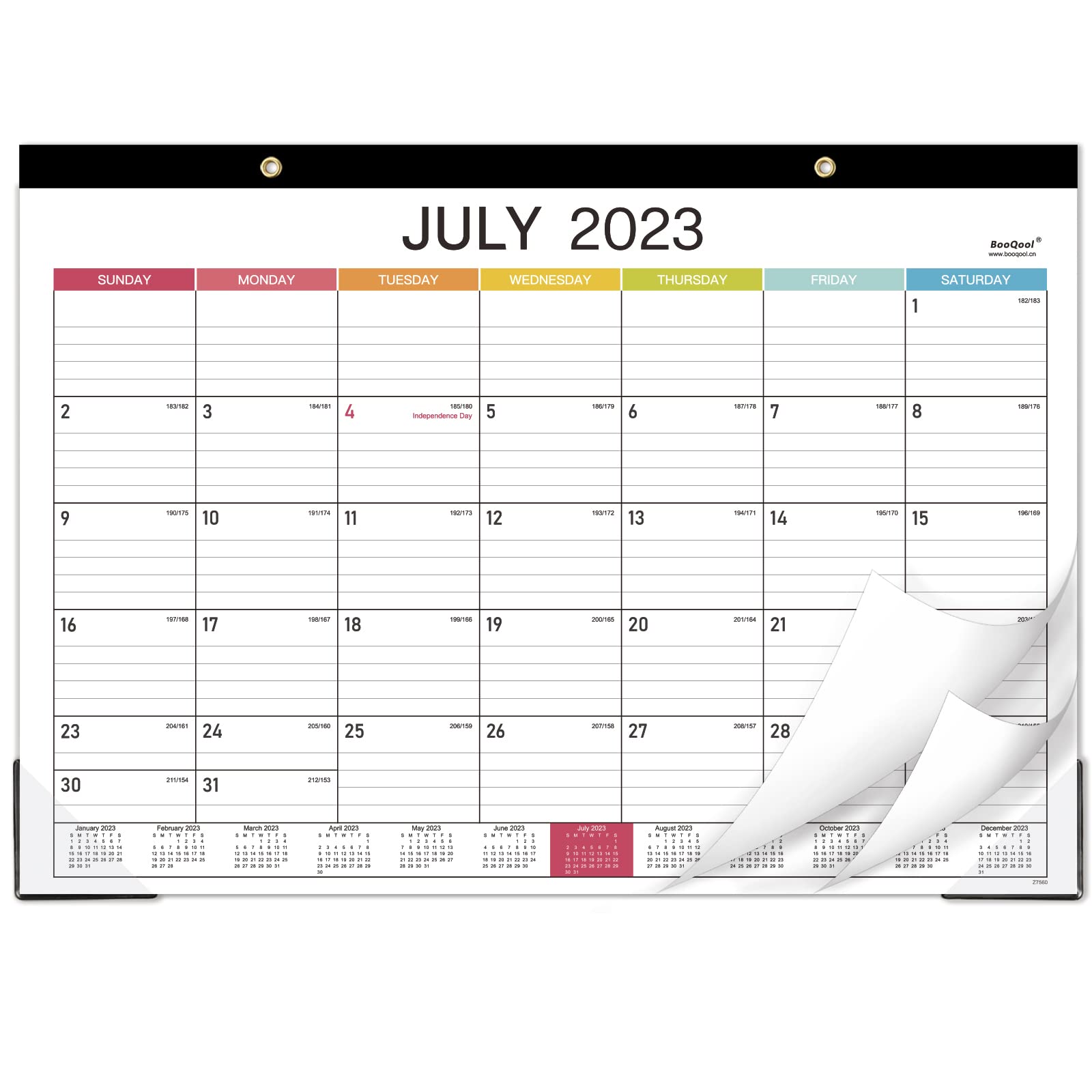 Amazon.com : 2023-2024 Desk Calendar - Large Desk Calendar 2023-2024, July  2023 - December 2024, 17" x 12", Large Ruled Blocks, Tear Off, Corner  Protectors, Desk/Wall Calendar for Planning and Organizing : Office Products