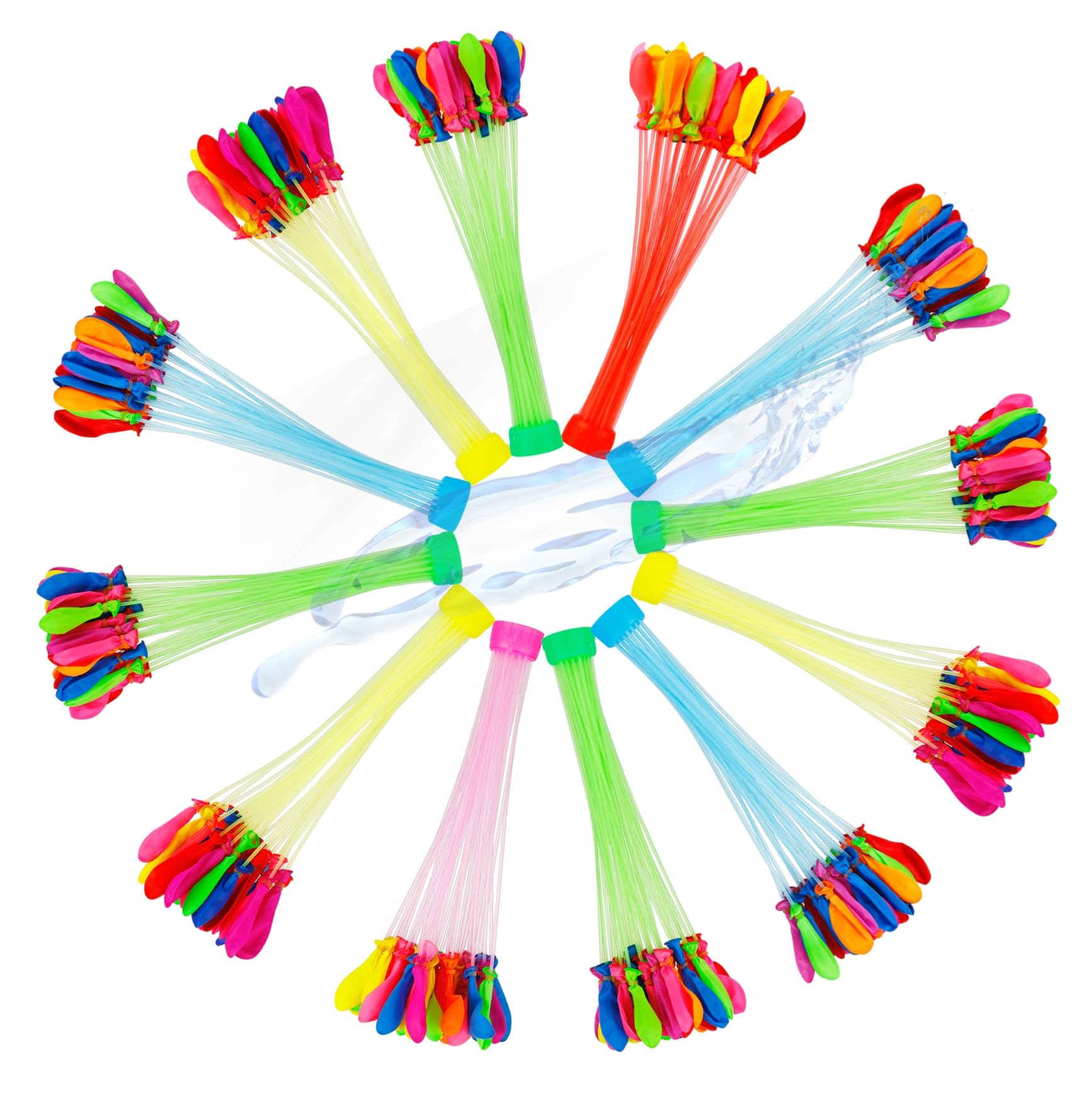 444 bombe ad acqua colorate, autosigillanti, riempibili estremamente rapidamente, per bambini e adulti, palloncini