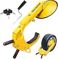 Vista 1 de Tevlaphee Bloqueo de rueda – Bota antirrobo para maletero de automóvil, con abrazadera de rueda para autos, camiones, SUV, cámpers – Cubierta