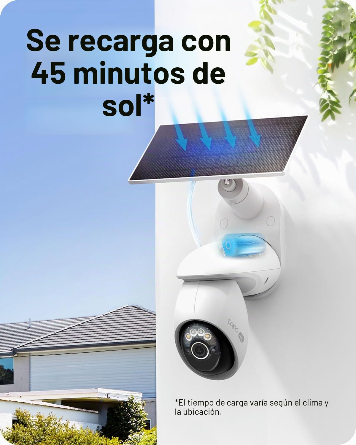 Tapo TP-Link C660 - Cámara de Seguridad Wi-Fi para Exteriores, panorámica/inclinación, visión de 360°, Seguimiento de Movimiento, visión Nocturna a Color, detección de Personas/vehículos/Movimiento