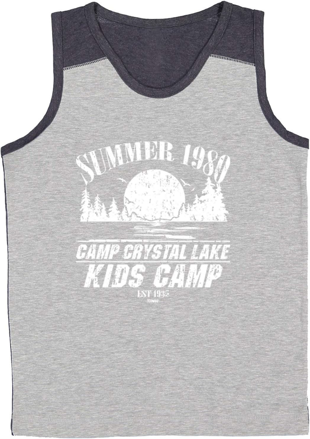 Camp Crystal Lake Kids Camp - Parody Youth Contrast Back Tank Top
