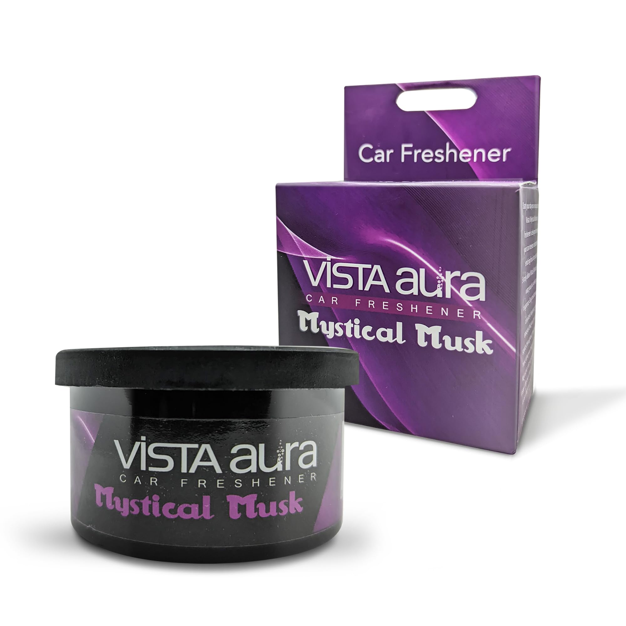 Vista Mystical Musk Car Air Freshener – 40 g, Wooden Fiber, Long-Lasting & Refreshing Fragrance to Freshen Up Your Car – Odor Eliminator & Car Accessories