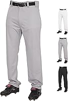 Rawlings Men's Semi-Relaxed Piped Full-Length Baseball Pants - Durable 100% Polyester, Adult S-2XL, Multiple Colors