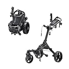 KVV Electric Golf Push Cart with Remote Control, Super Compact and Lightweight Electric Golf Cart,Smallest Folding Size Electric Golf Cart, Suitable for All Terrains, and （Charcoal）