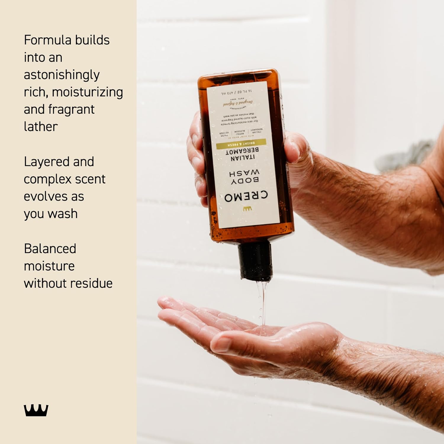 Cremo Mens Cologne Gift Set, Italian Bergamot – Cremo Cologne, Body Wash for Men & Antiperspirant Deodorant | Mens Body Wash Gift Set, Perfume for Men, Shower Gel, Gifts for Him, Full Size - Image 4