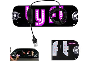 Vibrant LED Light Signs for Enhanced Communication on the Go