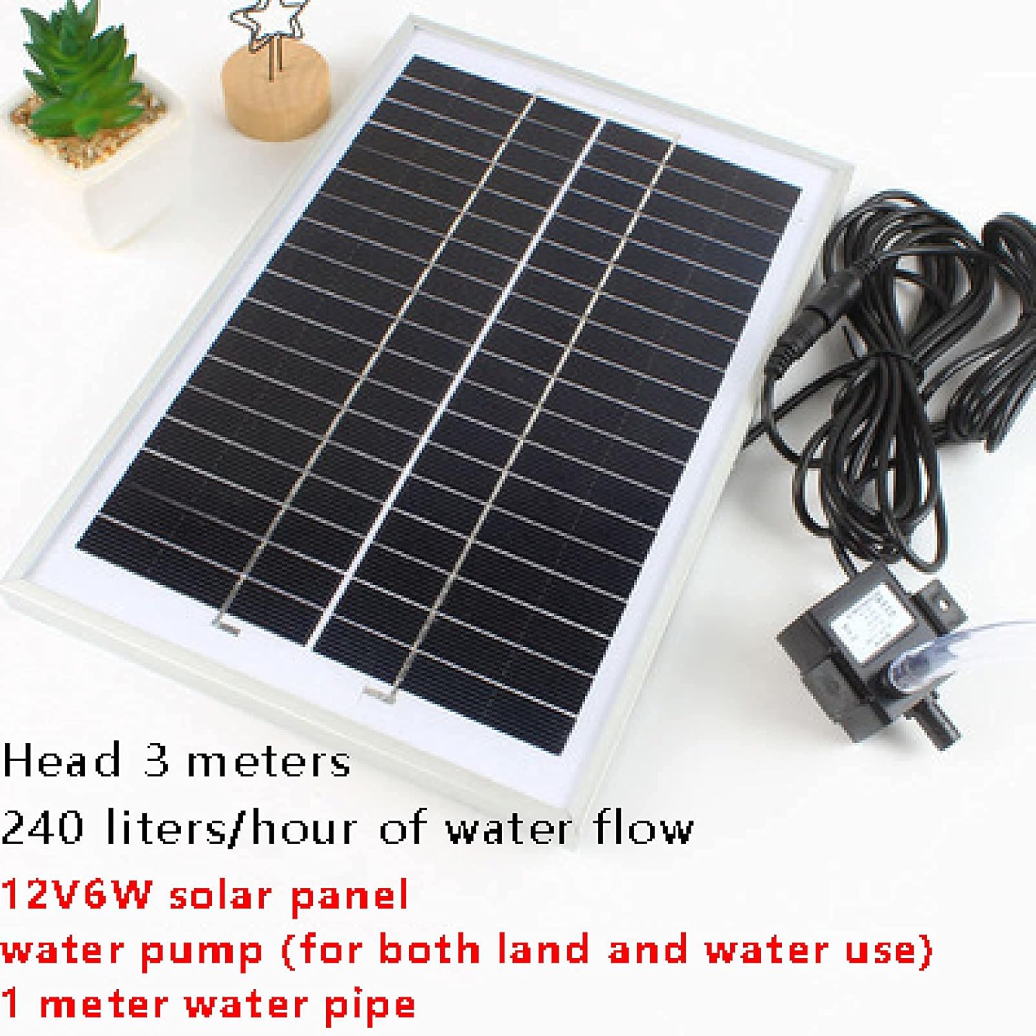 Bird Bath Water Features for The Garden Solar Powered,Bamboo Fountain Japanese Style Bamboo Jinglu Water Device Flowing Water