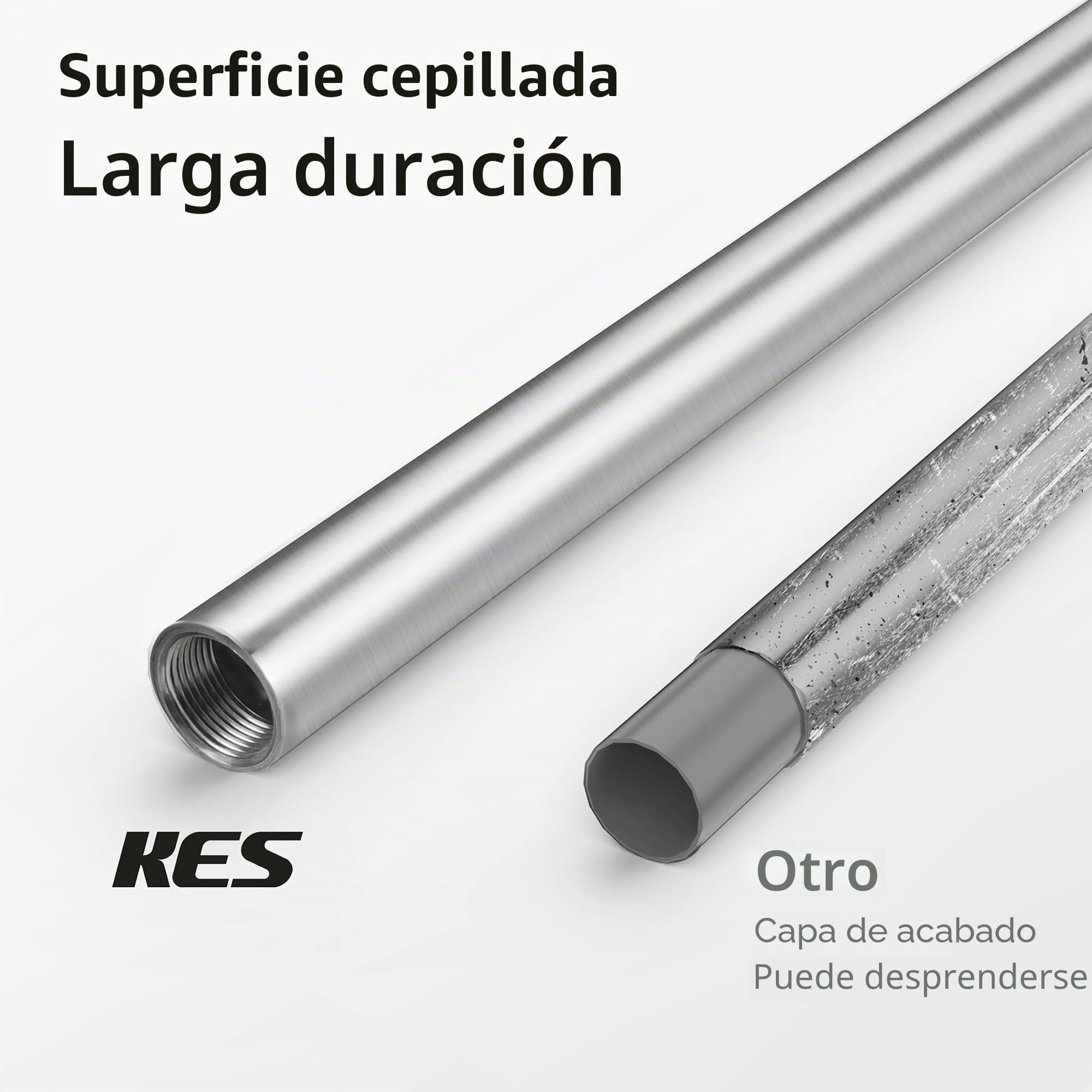 KES Porta Rollos de Papel Higienico, Portarrollos para Papel Higiénico de Pie, Acero Inoxidable Cepillado, BPH286S1A-2