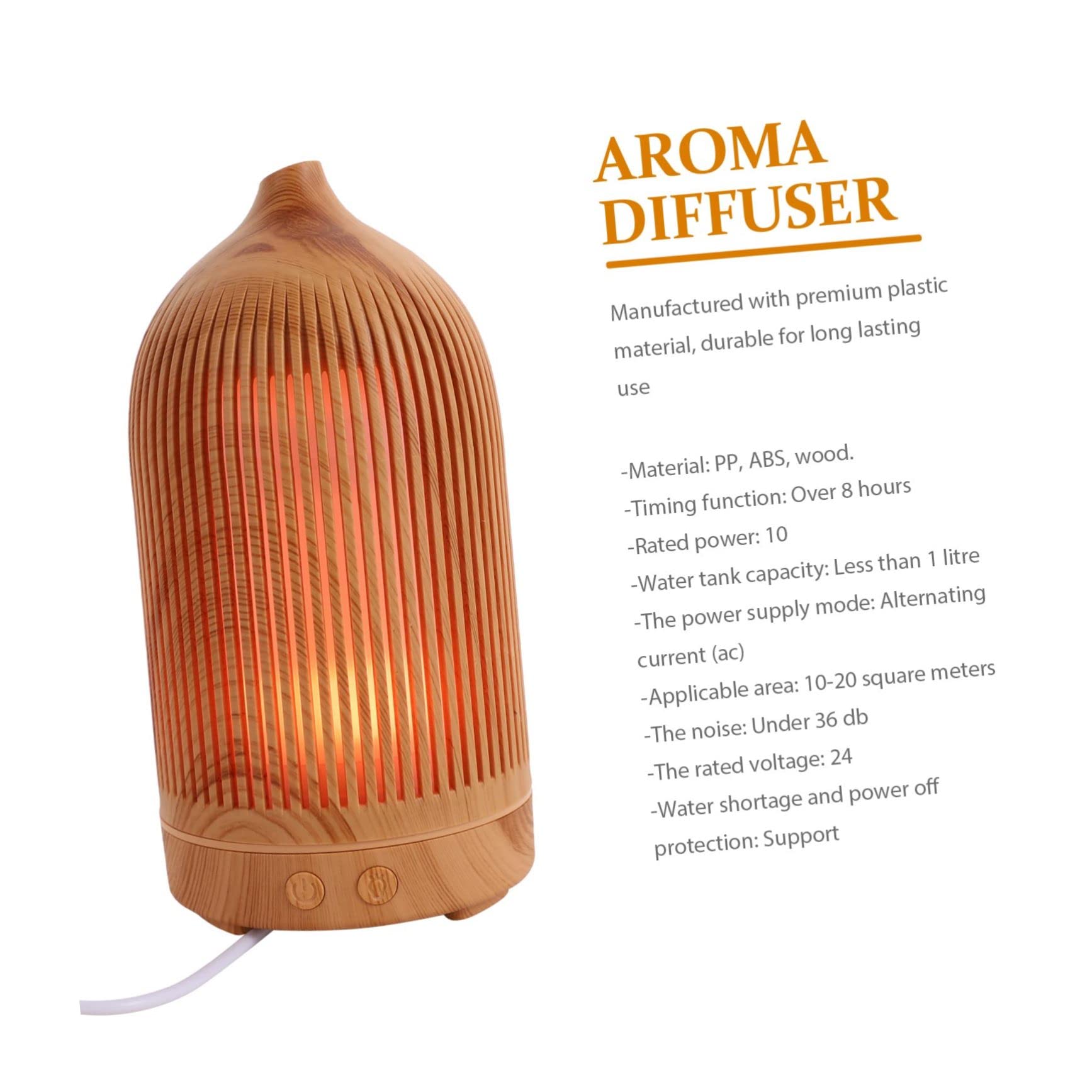 Veemoon 1pezzi Diffusore Di Aromi Usb Umidificatore d Aria Mini Per Scrivania Casa Diffusore Di Oli Aromaterapia Umidificatore Capiente Lampada Notturna