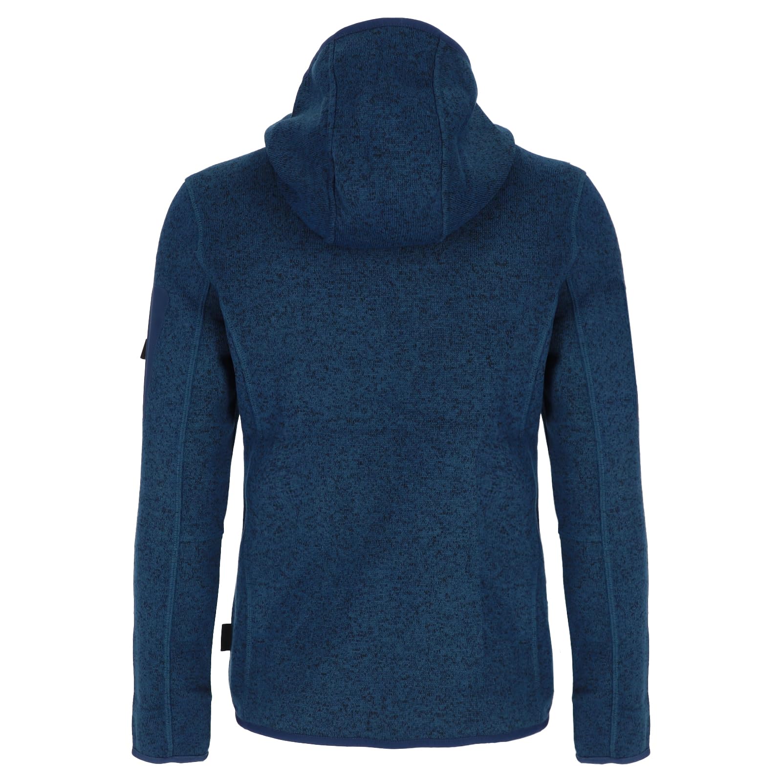 Blue Wave Damen Strickfleecejacke Lotte mit Kapuze - Fleecejacke in Strick- und Melange-Optik