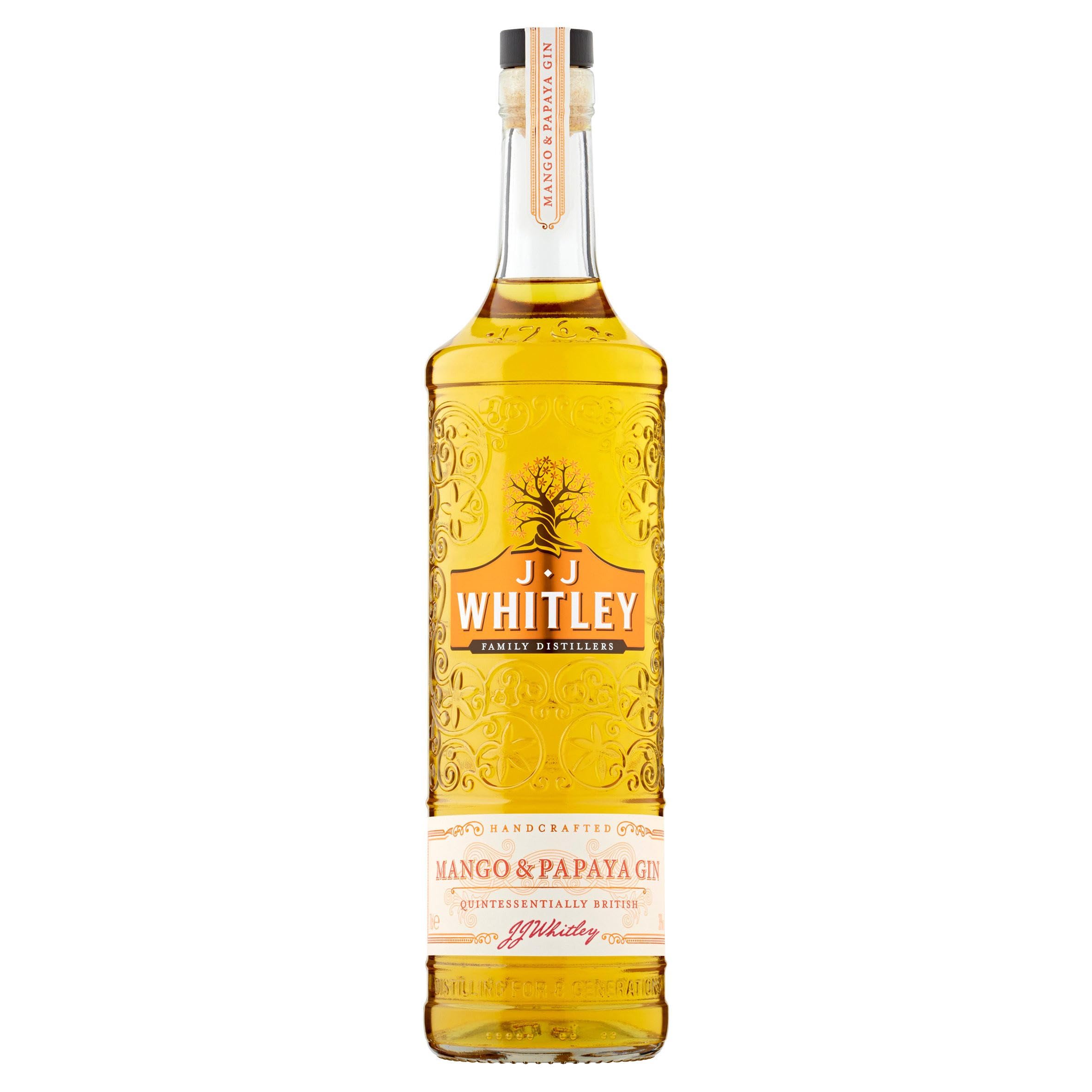 J.J. Whitley Mango & Papaya Gin, 70 cl