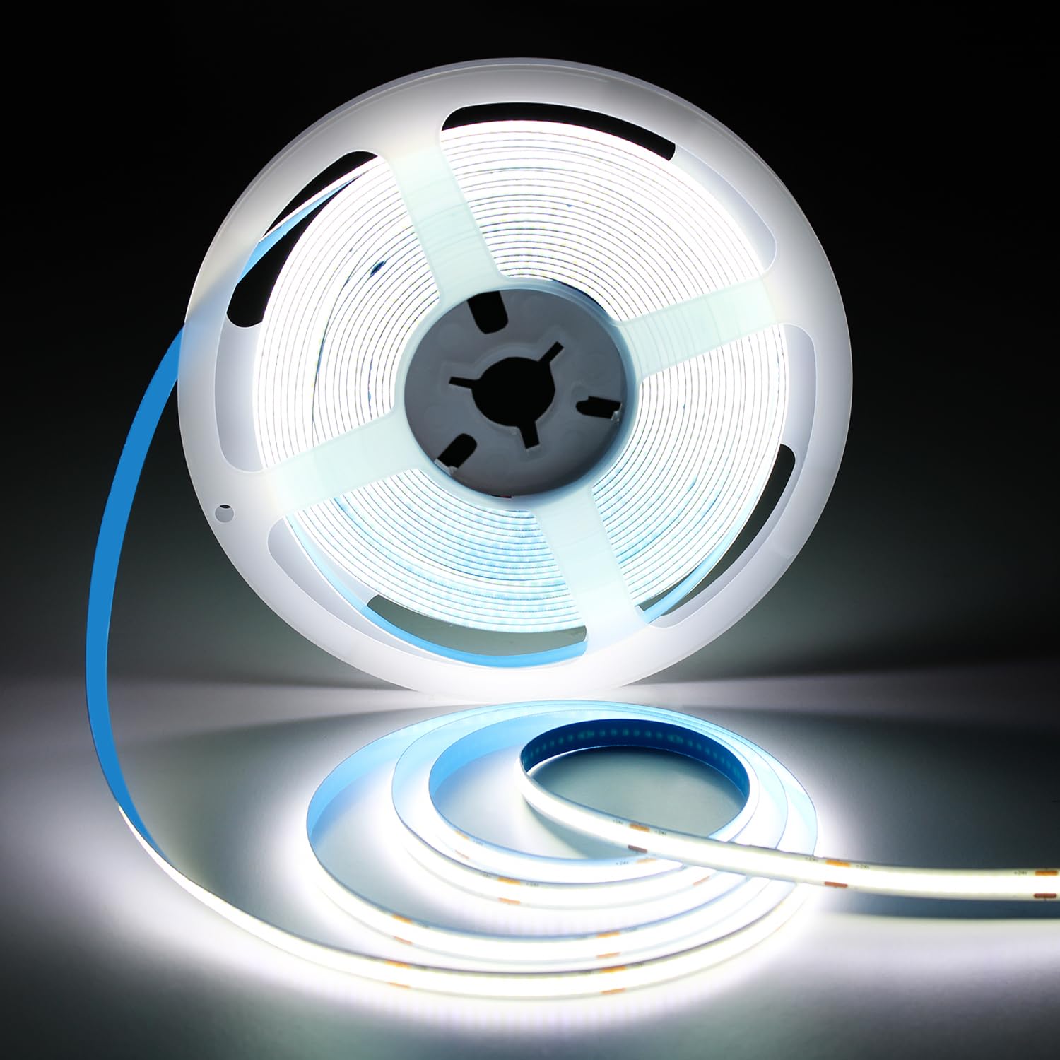 32.8FT 6000K White COB LED Strip Lights 3200LEDs (No DC24V Plug)