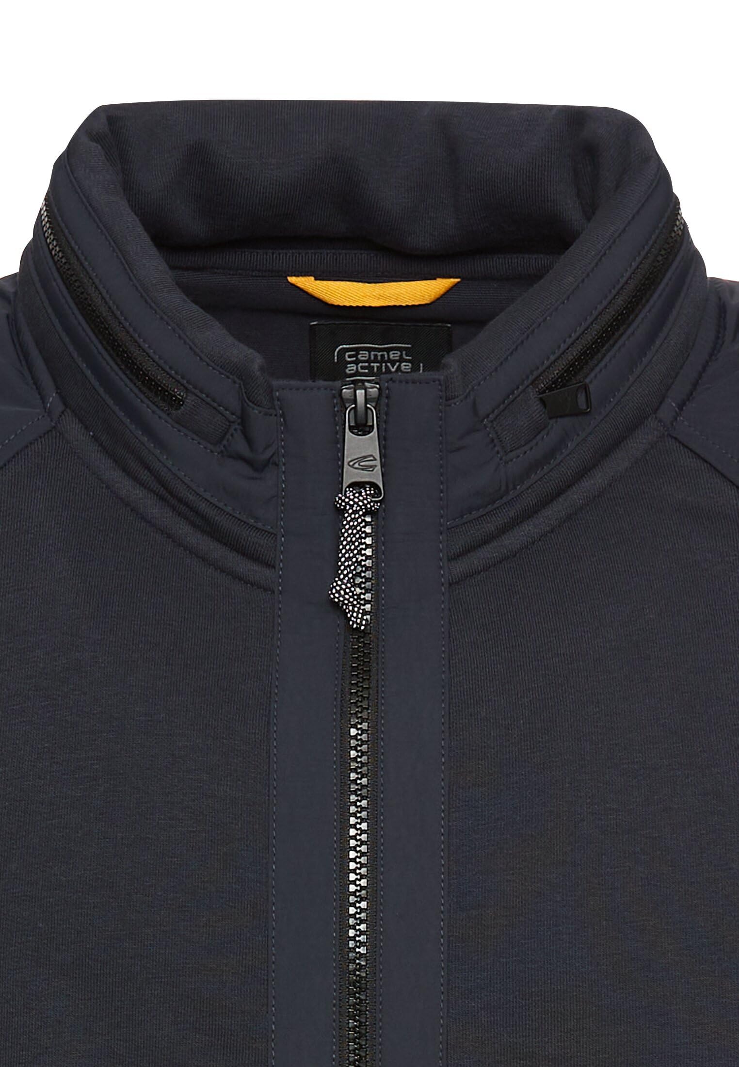 camel active Męska bluza z zwijanym kapturem, granatowy, 5XL