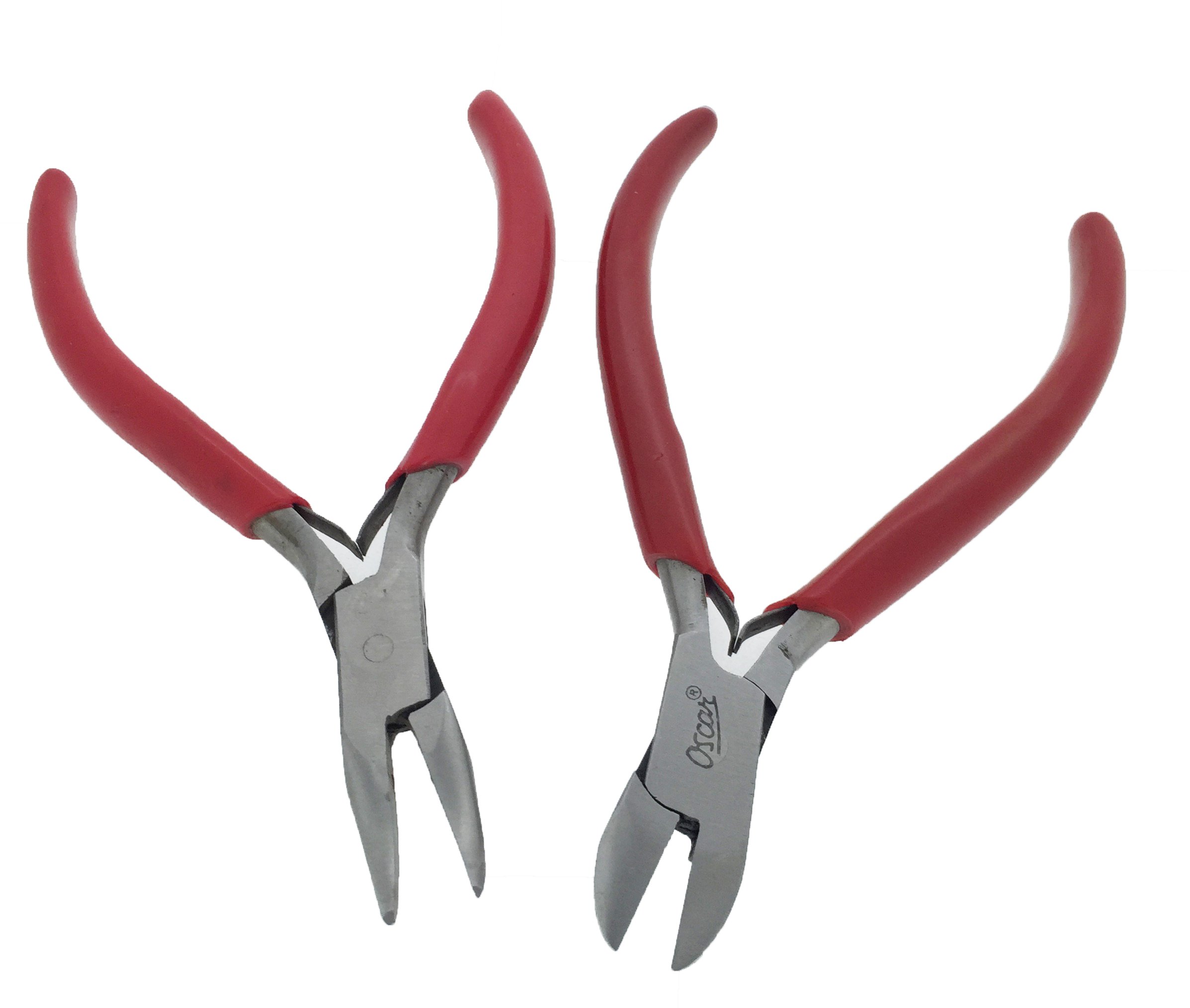 OSCAR for Beading and Cutting Making Tools Side Cutter & Bent Nose Pliers